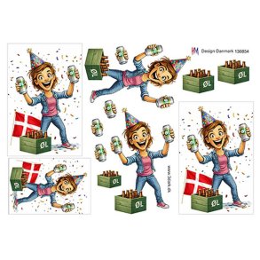 3D Dame f�dselsdag