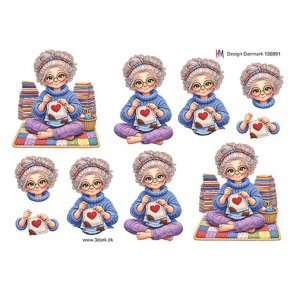 Dame med patchwork