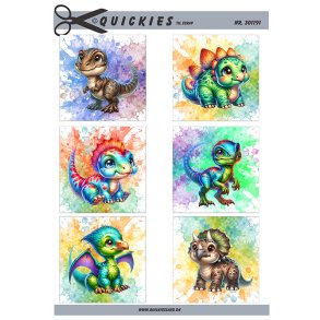 Dinosauer Quickies til scrap