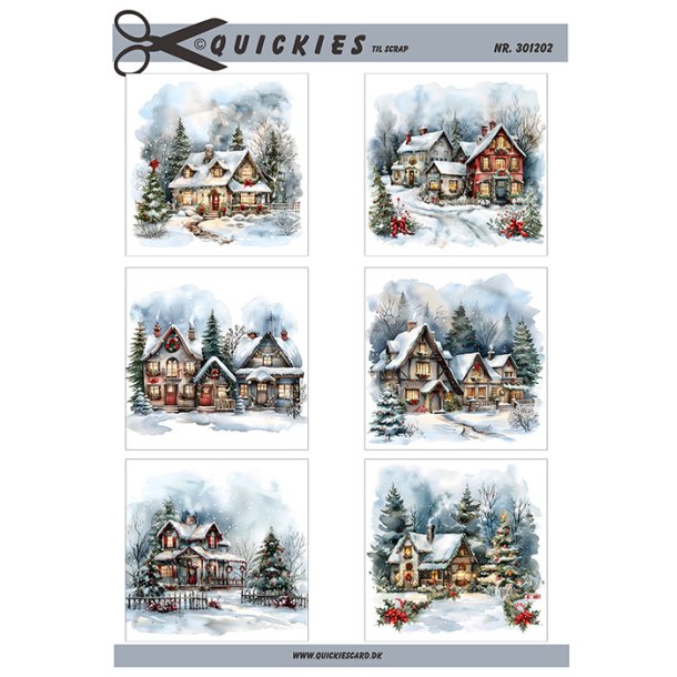 Vinterlandskab Quickies til scrap
