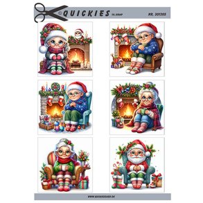 Nisser og julemand Quickies til scrap