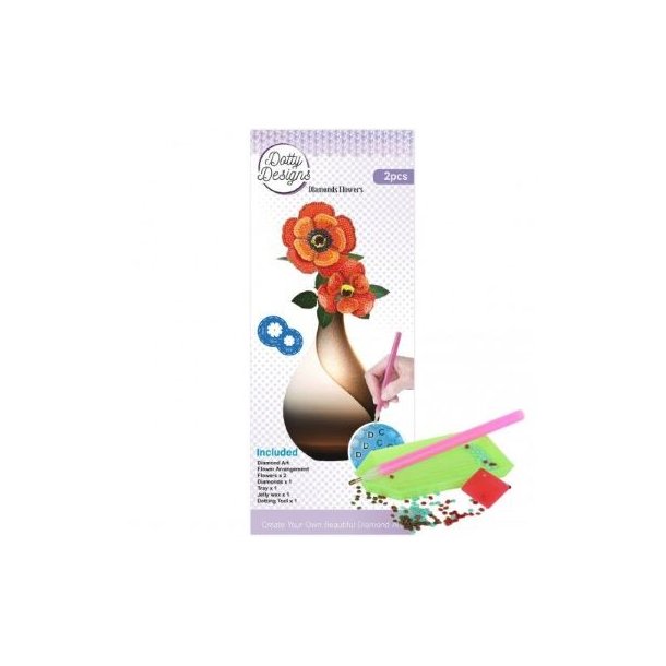 Diamonds Flowers 2 stk