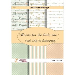 Felicita Design Hearts for the little one A4 6stk 120g