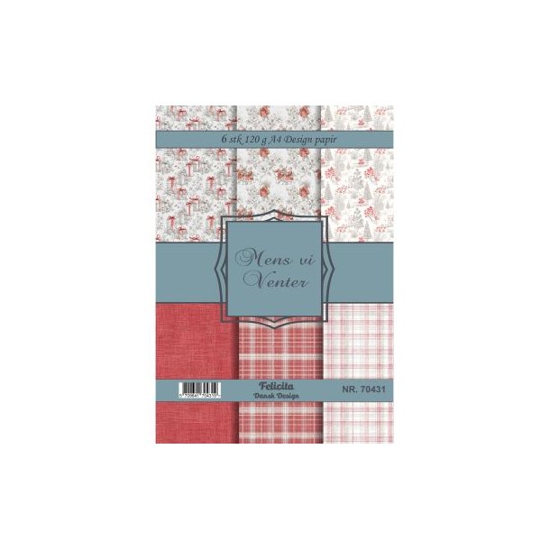 Felicita Design Mens vi venter A4 6 stk 120g