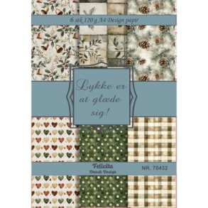 Felicita Design Lykken er at gl�de sig A4 6stk 120g