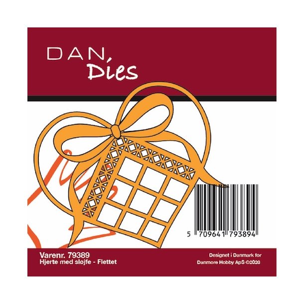  Dan Dies Hjerte med sl�jfe Fletter. Mere info tryk p� billedet P� lager igen ca 9. september 2026