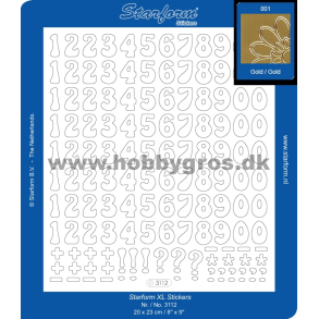 Guld tal store transparent