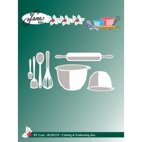 By Lene dies Baking equipement nr 1 St�rste 5,1x3,7cm