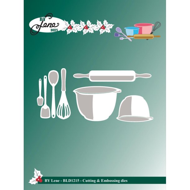 By Lene dies Baking equipement nr 1 St�rste 5,1x3,7cm