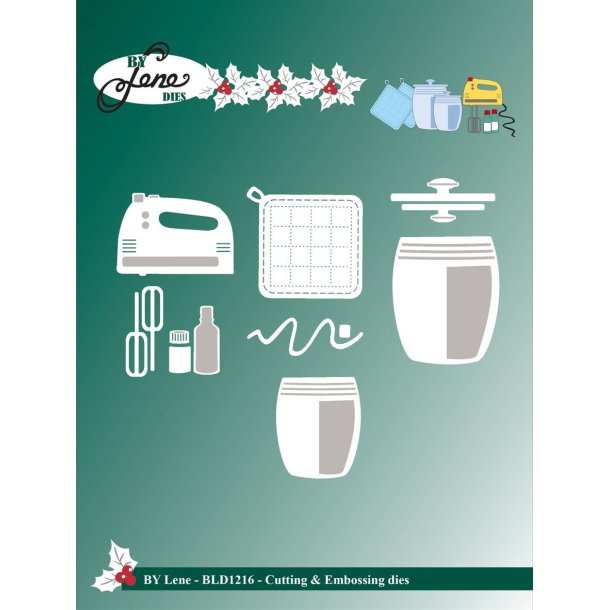 By Lene dies Baking equipment nr 2 St�rste 3,5x4,2cm