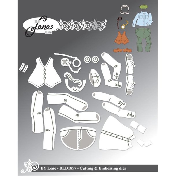 By Lene dies T�j til BLD1857 Vest 2,9x2,6cm