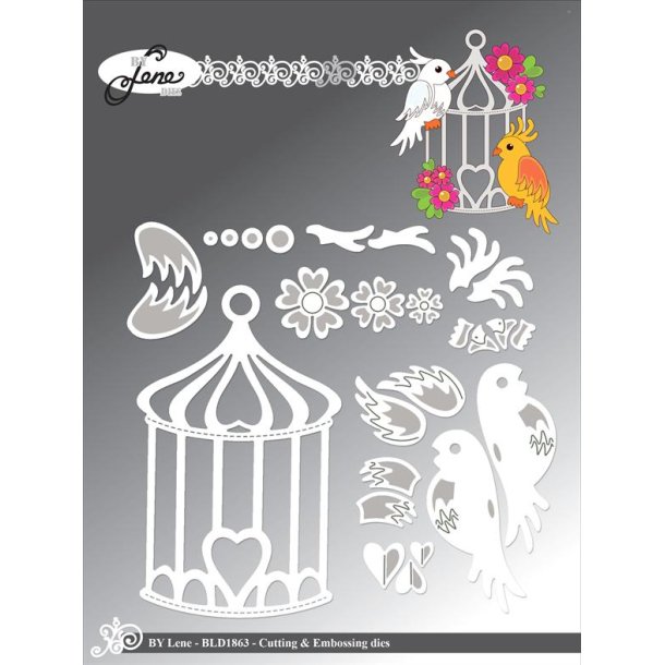 By Lene dies Large birdhouse Fuglebur 6,1x10cm
