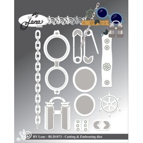 By Lene dies Steampunk 2 St�rste 6,7x2,7cm