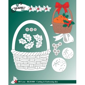 By Lene dies Christmas basket St�rste 7x9cm