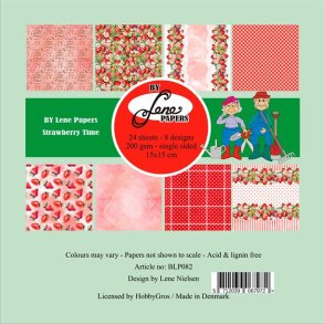 By Lene Strawberry time 24ark 15x15cm 200g