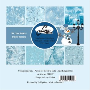 By Lene Paperpad Winter Fantasy 24 ark 15x15cm 200g