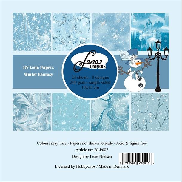 By Lene Paperpad Winter Fantasy 24 ark 15x15cm 200g