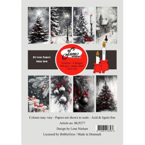 By Lene Shiny Red 24ark 14,85x21cm 200g