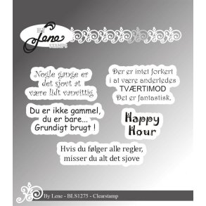 By Lene Danske tekster St�rste 4x2cm