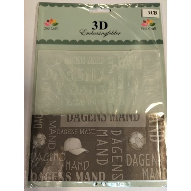 Dixi Craft embossingfolder Dagens mand