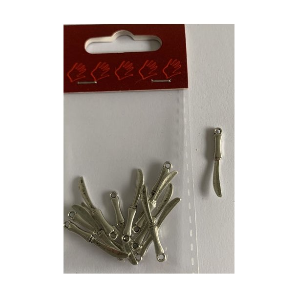  Charms kniv 02,x2,6cm 12 stk