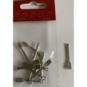 0108D Charms gaffel 02x2,7cm 12 stk