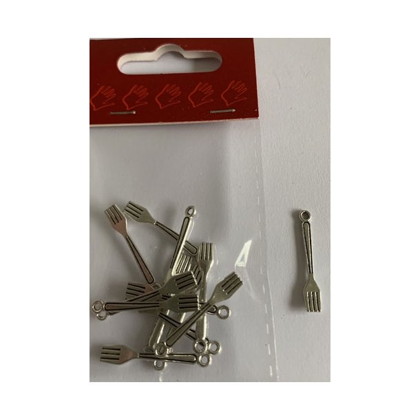 0108D Charms gaffel 02x2,7cm 12 stk