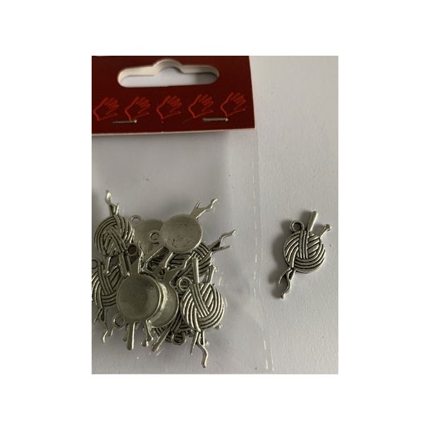  Charms garnn�gle 1,1x2,6cm 12 stk