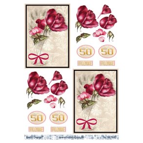 3D Barto Design Enkelt rose