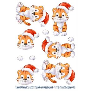 3D Barto Design Kat med nissehue