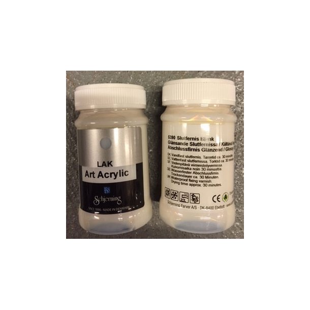Schjerning Art acrylic Vandfast slutfernis halvblank 100ml