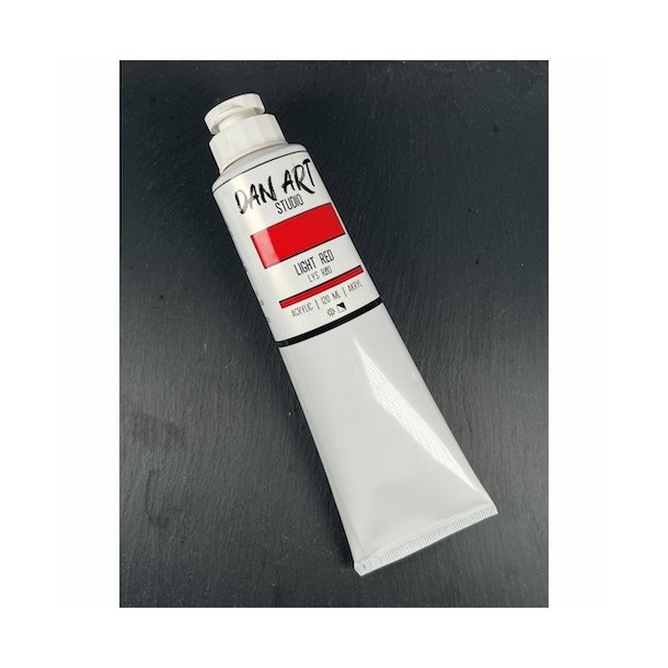 Dan Art Akryl maling Lys r�d 120ml