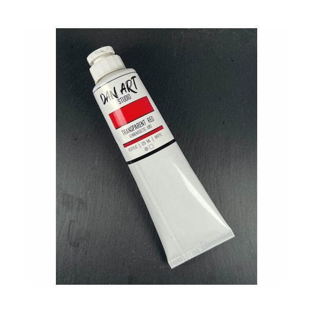 Dan Art Akryl maling Transparent r�d 120ml