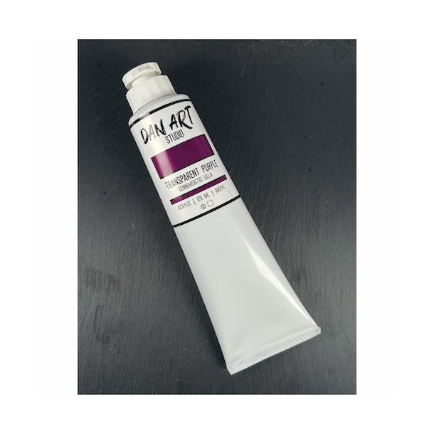 Dan Art Akryl maling Transparent lilla 120ml