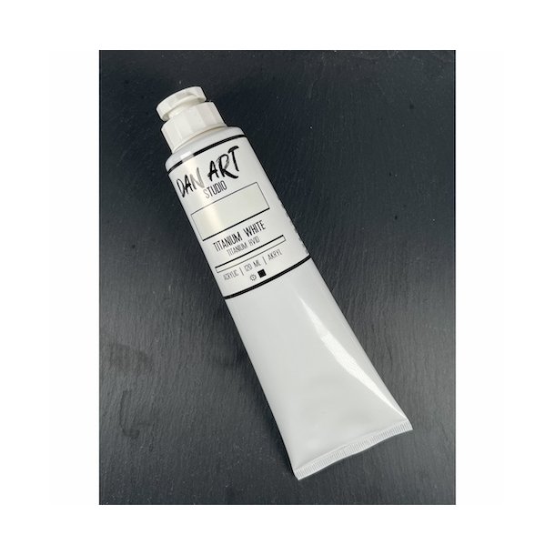 Dan Art Akryl maling Titanium hvid 120ml