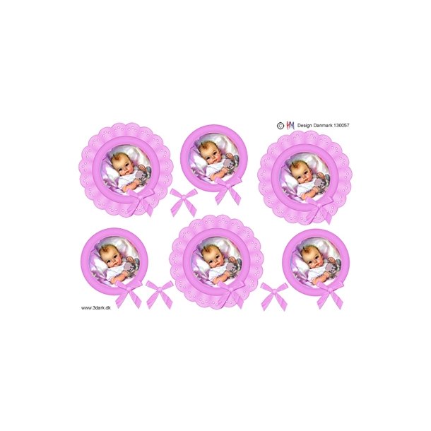 3D Babypige i ring