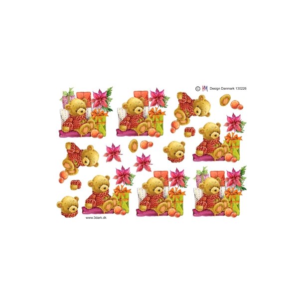 3D Bamse med gver
