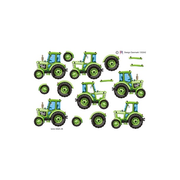 3D Gr�n traktor