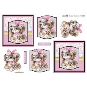 3D  Hund med lyser�d sl�jfe