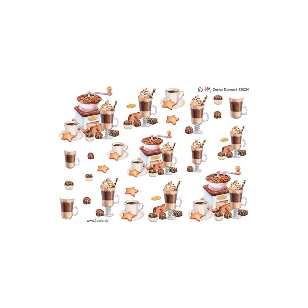  3D Kaffekv�rn, varm chokolade 