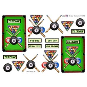  3D Billiard, 8 ball