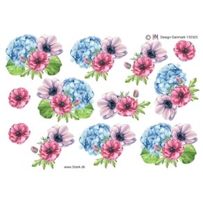 3D Smukke blomster