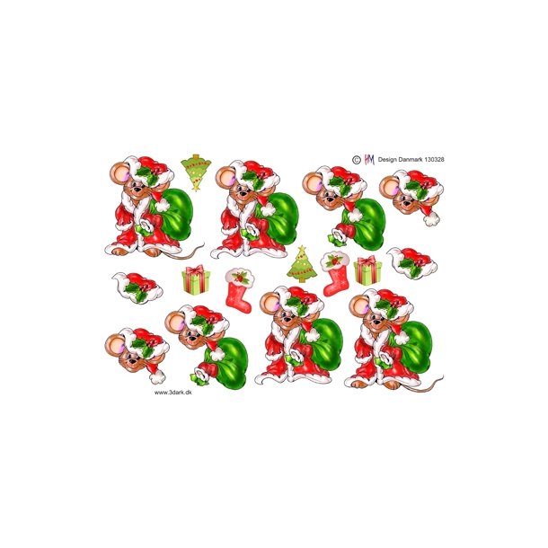 3D Julemus med gaves�k