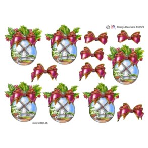  3D Julekugle med m�lle
