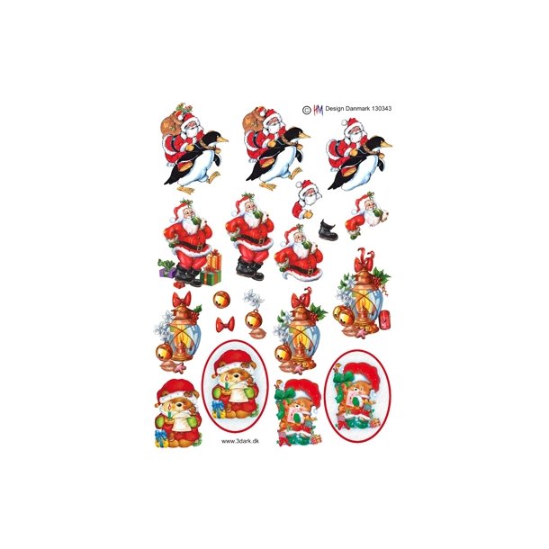 3D Sm� julemotiver med nisser