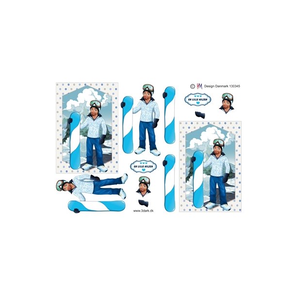 3D Snowboard dreng