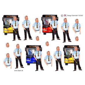  3D Mandlig buschauff�r