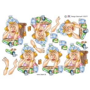  3D Dame som er skidt tilpas