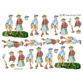  3D �ldre kroketspillere