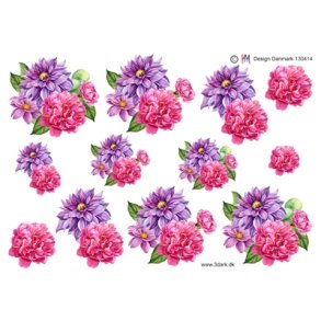 3D Smukke sommerblomster